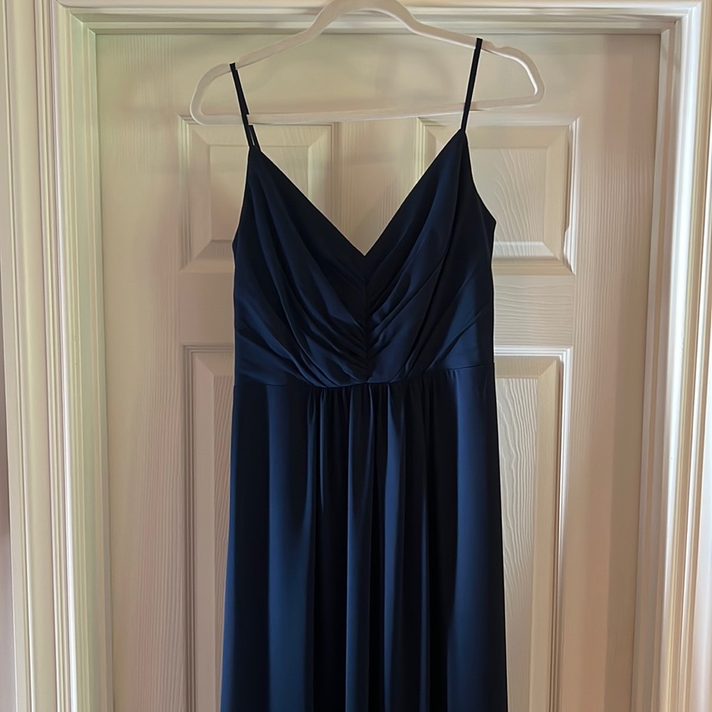 Bridesmaid dress- Bill Levkoff color: Navy sz 10